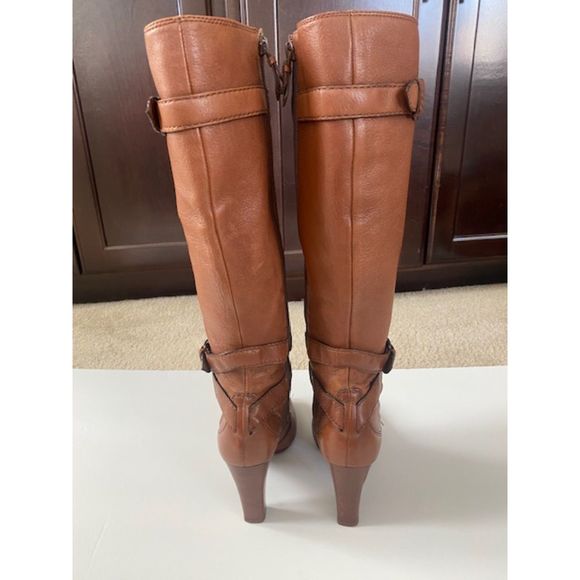 Cole Haan Nike Air Brown Leather Boots Sz 7 - Picture 3 of 12